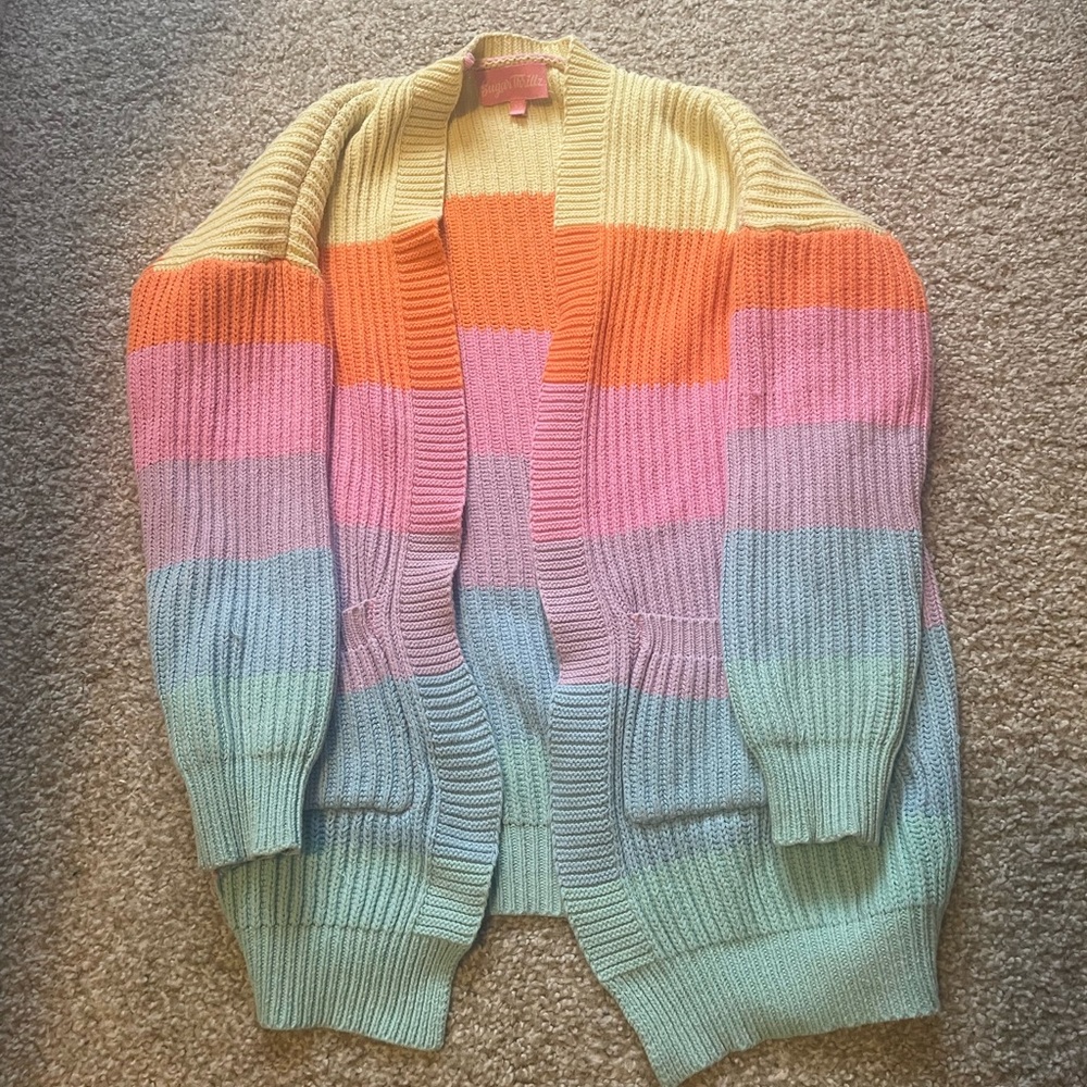 Sugar Thrillz rainbow cardigan